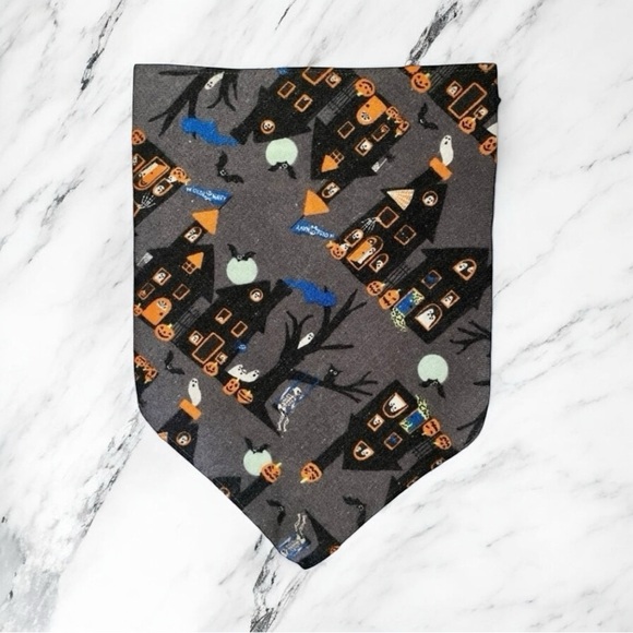 DOG Bandana - Haunted House - Size L Large - Picture 1 of 1